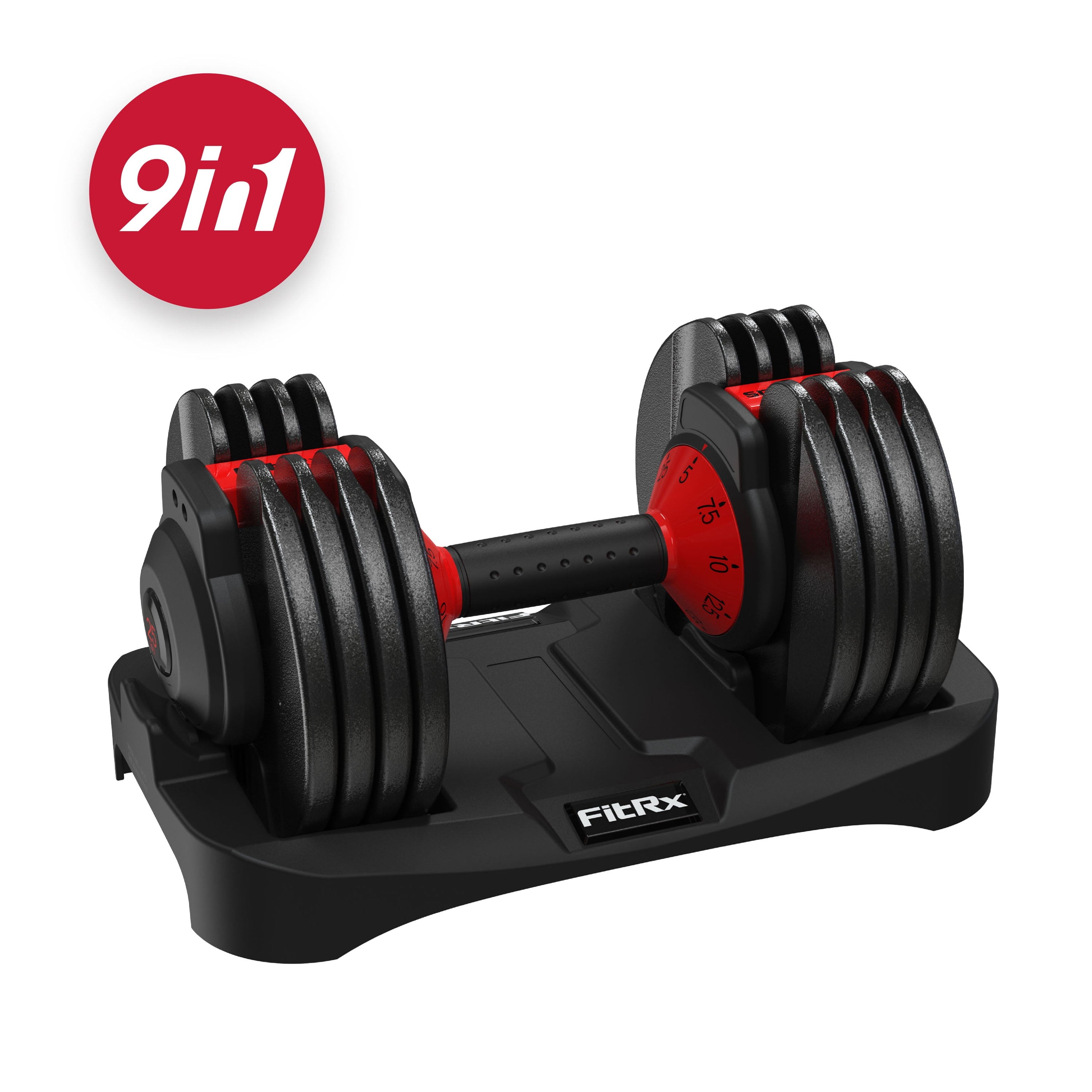 Smartbell, 25Lbs. Quick-Select 9 in 1 Adjustable Dumbbell